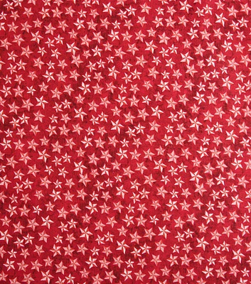 Texas Stars on Red Patriotic Cotton Fabric