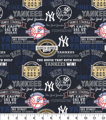 Fabric Traditions New York Yankees Cotton Fabric Stadium