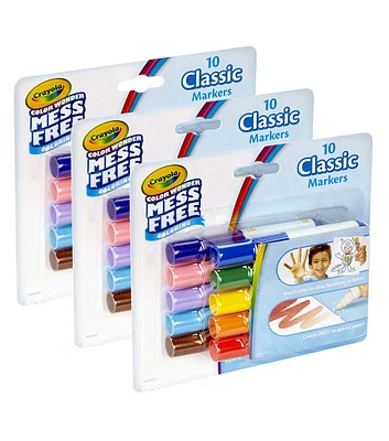 Crayola 30ct Mess Free Classic Mini Markers