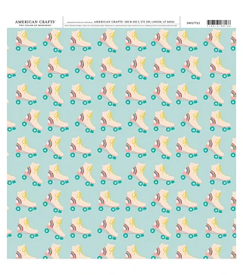 American Crafts Roller Skates Single Sheet