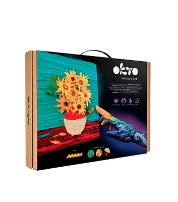 Okto 16" x 12" Vincent Van Gogh Sunflowers Sensory 3D Clay Painting Kit