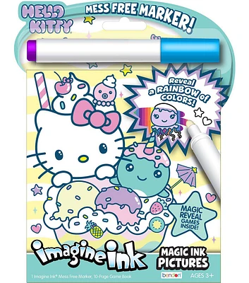 Bendon 10 Sheet Hello Kitty Imagine Ink Coloring Book & Marker