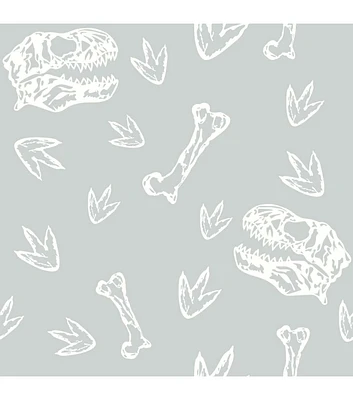 RoomMates Dinosaur Bones Peel & Stick Wallpaper