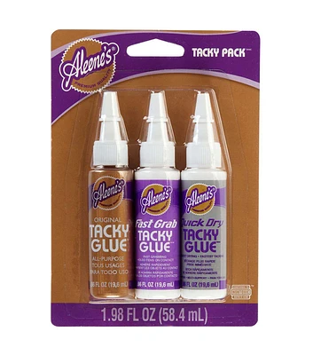 Aleene's Try Me Size Tacky Glue 3PK Variety