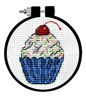 Design Works 3" Cupcake Counted Cross Stitch Kit