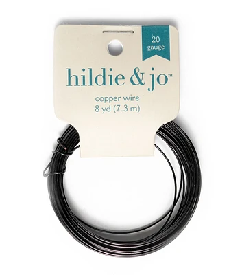 8yds Black Copper Wire by hildie & jo