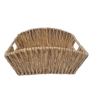 16" x 12" Natural Water Hyacinth Woven Basket by Place & Time