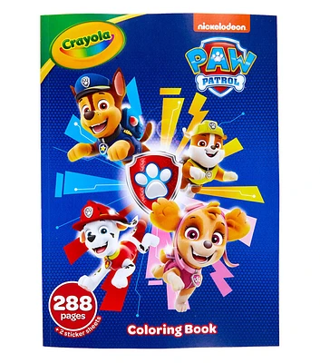 Crayola 288 Sheet Paw Patrol Coloring Book With Stickers