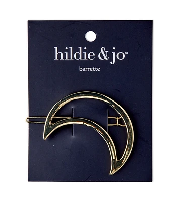 Gold Open Moon Barrette by hildie & jo