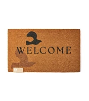 18" x 30" Spring Brown Welcome Birds Coir Door Mat by Place & Time