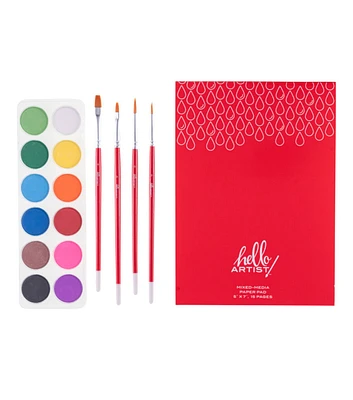 Hello, Artist! Watercolor Set 17pc