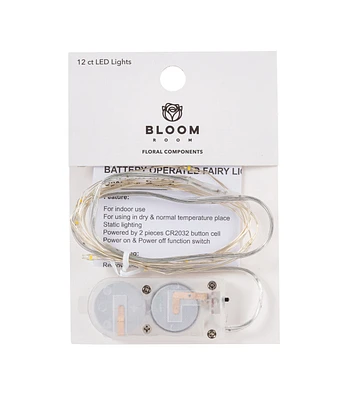 4" LED Warm White Moon String Lights 12ct by Bloom Room