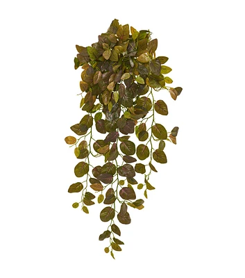 Nearly Natural 36" Real Touch Fittonia Hanging Bush Artificial Plant 2ct