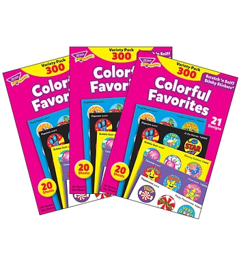 TREND 900pc Colorful Favorites Stinky Stickers Variety Pack