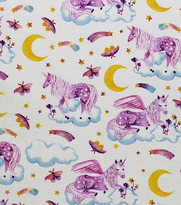 Night Time Unicorn Super Snuggle Flannel Fabric