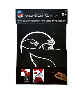 Sporticulture 2ct NFL Arizona Cardinals Scratch Art Kit