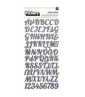 American Crafts 175ct Cardstock Alphabet Stickers