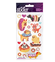 Sticko Dogs And Donuts Flat Stickers