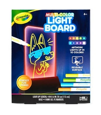 Crayola 11ct Multi Color Glow In The Dark Light Board