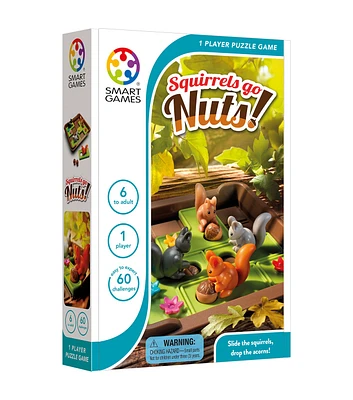 SmartGames 12pc Squirrels Go Nuts Puzzle Game