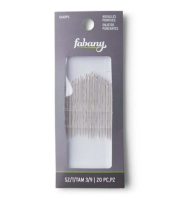 3/9 Steel Sharps Needles 20pk by Fabany