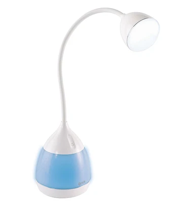 OttLite 19" White LED Mood Color Changing Desk Lamp with USB Port