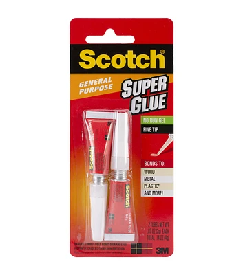 Scotch Super Glue Gel 2Pk