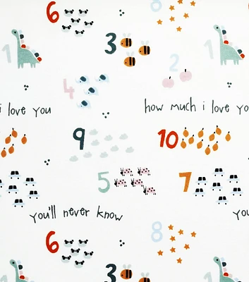 How Much I Love You Nursery Flannel Fabric by Lil' POP!