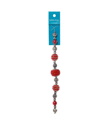 7" Layer Red Strung Beads by hildie & jo