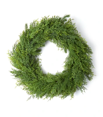 22" Christmas Pine Leaf Wreath by Bloom Room