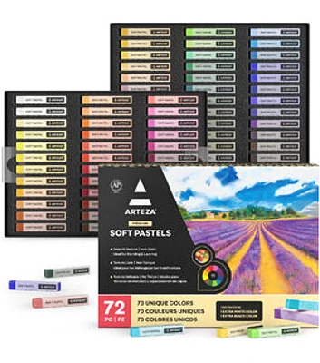 Arteza Premium Soft Pastels 72pk