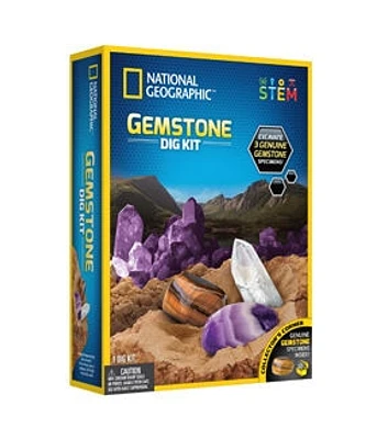 National Geographic 8ct Gemstone Dig Kit