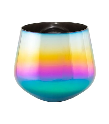 Northern Lights Candle Making Black Iridescent Vessel