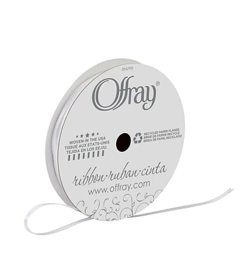 Offray 1/8" x 12' Satin Ribbon