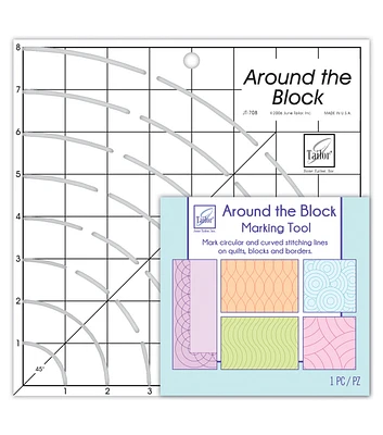 June Tailor Around The Block Ruler 8"x8"