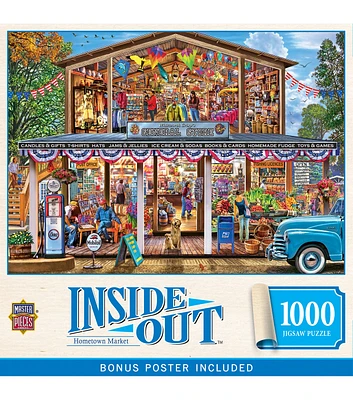 MasterPieces 27" x 19" Inside Out Hometown Market Puzzle 1000pc