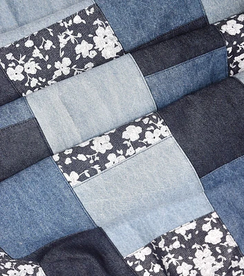 Lucky Brand Patchwork Denim Fabric