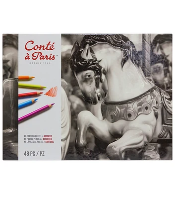 Conté Pastel Pencil Set, 48-Colors