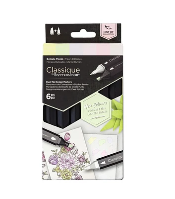 Spectrum Noir 6ct Delicate Florals Classique Markers