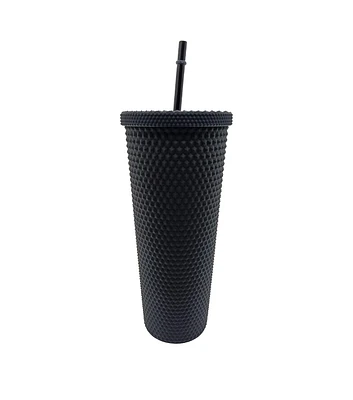 24oz Textured Tumbler With Straw by Happy