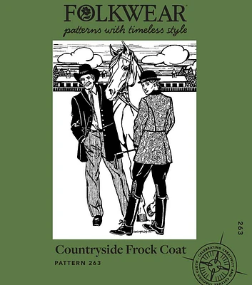 Folkwear 263 Men's & Women's Countryside Frock Coat Sewing Pattern 