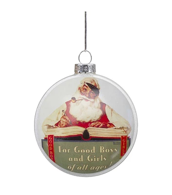 Northlight 3" Christmas Norman Rockwell No Problem Now Glass Ornament