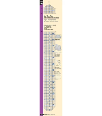 Dritz Quilt-N-Sew See-Thru Ruler