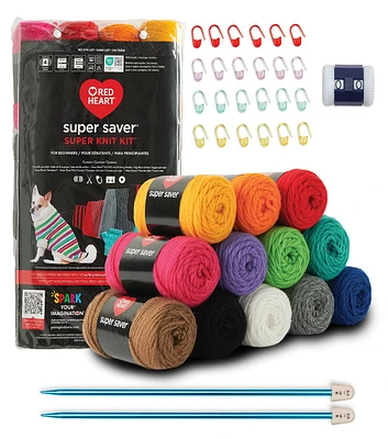 Red Heart 15ct Super Saver Super Knit Kit