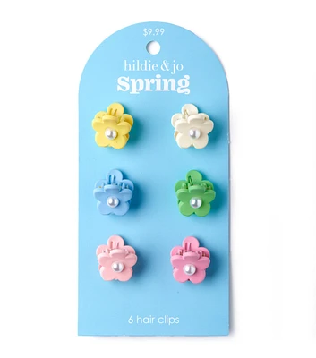 6ct Spring Mini Hair Clips by hildie & jo