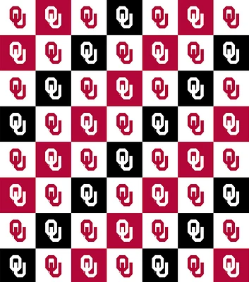 University of Oklahoma Sooners Cotton Fabric Collegiate Checks