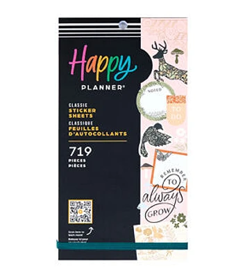 Happy Planner 719pc Wild Woods 30 Sheet Value Pack Stickers