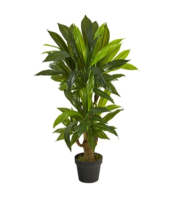 Nearly Natural 3' Real Touch Corn Stalk Dracaena Artificial Plant