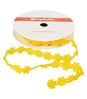 Yellow Daisy Chain Trim 6ft