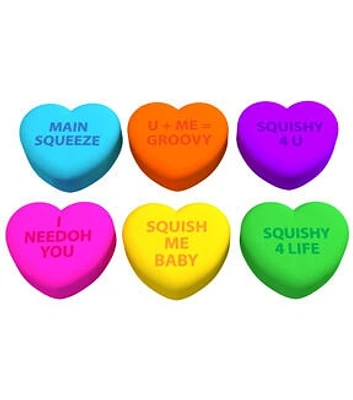 Nee Doh Valentine's Day Heart Candy Squishies